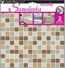 Anděl Přerov Samolepka na zeď mozaika plastická, imitace obkladů,2 archy 25,5 x 25,5 cm 