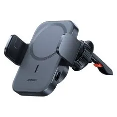 Greatstore Držák telefonu do auta s indukční nabíječkou Qi 15W MagSafe do mřížky čelního skla