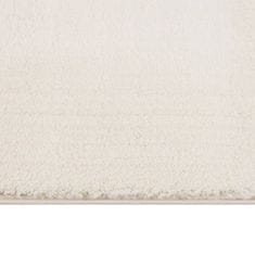 Greatstore Pratelný koberec s dlouhým vlasem 160 x 230 cm krémový