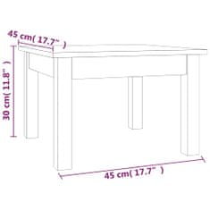 Vidaxl Konferenční stolek 45 x 45 x 30 cm masivní borové dřevo