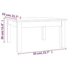 Vidaxl Konferenční stolek 55 x 55 x 30 cm masivní borové dřevo