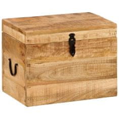 Petromila Úložný box 39 x 28 x 31 cm masivní mangovníkové dřevo
