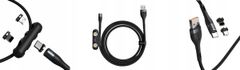 BASEUS kabel 4v1 usb na usbc micro lightning 5a 1m, ca1t3-bg1 černá