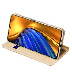 Dux Ducis Skin knížkové pouzdro na Xiaomi POCO F4 5G Gold