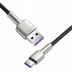Kabel BASEUS USB-C k HUAWEI XIAOMI 40W 5A - 25 cm, CATJK-01 černá