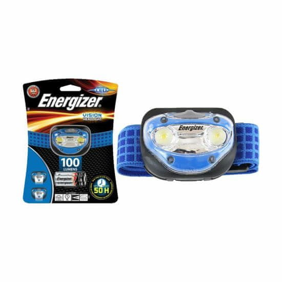 Energizer ENERGIZER LATARKA CZOŁOWA VISION HEADLIGHT 200 lm 3 LED 3AAA NIEBIESKA