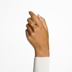 Swarovski Nádherný bronzový prsten s krystaly Constella 5642644 (Obvod 60 mm)