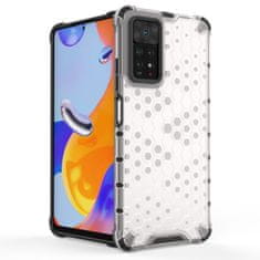 OEM Honeycomb pancéřové pouzdro se silikonovým rámem pro Xiaomi Redmi Note 11 PRO Black