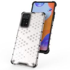 OEM Honeycomb pancéřové pouzdro se silikonovým rámem pro Xiaomi Redmi Note 11 PRO Black