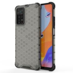 OEM Honeycomb pancéřové pouzdro se silikonovým rámem pro Xiaomi Redmi Note 11 PRO Black