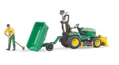 Bruder Zahradní traktor John Deere X949 se zahradníkem