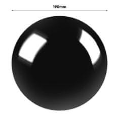 botle Dekorace keramická koule Černá 19 cm Glazovaná Lesk Zahradní