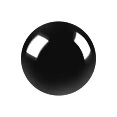 botle Dekorace keramická koule Černá 13 cm Glazovaná Lesk Zahradní