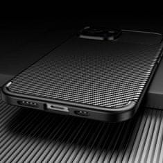 OEM Kryt iPhone 14 Armored Shockproof Carbon Fiber černý