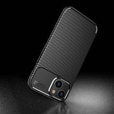 OEM Kryt iPhone 14 Armored Shockproof Carbon Fiber černý