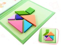 Aga Dětské magnetické 3D puzzle - Tangram bloky