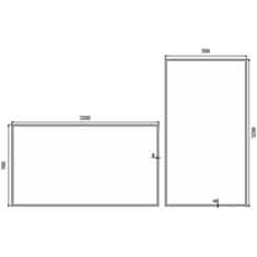 NIMCO ZPC 13006-90 Černé LED zrcadlo 1200x700 - Nimco