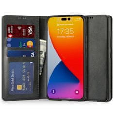 Tech-protect Wallet knížkové pouzdro na iPhone 14 Pro, černé