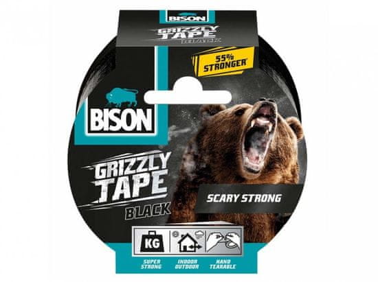 Traiva BISON GRIZZLY TAPE 10 m černá BISON GRIZZLY TAPE 10 m černá, Kód: 25380