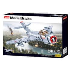 Sluban Model Bricks M38-B0983 Proudový stíhací letoun MiG-15