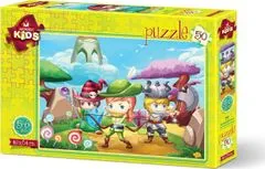 Puzzle Tři malí hrdinové 50 dílků