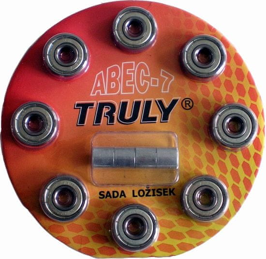 Truly Sada ložisek TRULY ABEC 7 - Carbon/8ks