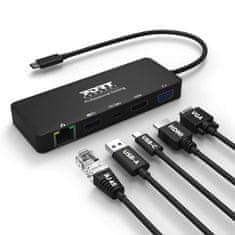 Port Designs PORT CONNECT Dokovací stanice 5v1 ,LAN, HDMI, VGA, USB-C PD 3.0 85W, USB-A