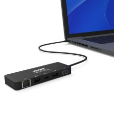 Port Designs PORT CONNECT Dokovací stanice 5v1 ,LAN, HDMI, VGA, USB-C PD 3.0 85W, USB-A