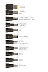 Port Designs PORT CONNECT univerzální napájecí adaptér k notebooku, 19V, 4,74A, 90W, 11x konektor