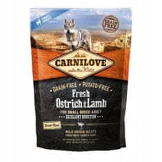 Carnilove Fresh Ostrich & Lamb For Small Breed Adult 1,5 kg granule pro dospělé psy malých plemen s pštrosem a jehněčím masem