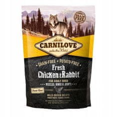 Carnilove Fresh Chicken & Rabbit For Adult 1,5 kg granule pro dospělé psy s kuřecím masem a králíkem