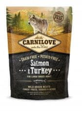 Carnilove Salmon & Turkey For Larege Breed Adult 1,5 kg granule pro dospělé psy velkých plemen s lososem a krůtou