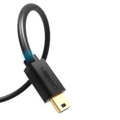 USAMS Ugreen kabel USB - mini USB 480 Mbps (US132 10355) - 1m - Černá KP27730