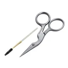 Tweezerman Nůžky a kartáček na obočí Brow Shaping Scissors & Brush Stainless Steel