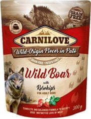 Carnilove Wild Boar & Rosehips kapsička 300 g s masem z divočáka a šípky