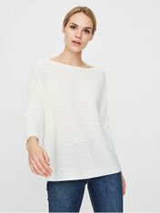 Vero Moda Dámský svetr VMNORA Regular Fit 10210570 Snow White (Velikost S)