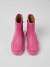 Camper Růžové holčičí kotníkové kožené boty Camper Jenna 31
