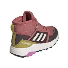 Adidas Boty trekové vínově červené 33 EU Terrex Trailmaker Mid Rrdy JR