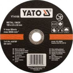 YATO Kotouč na kov 125 x 22 x 1,2 mm INOX