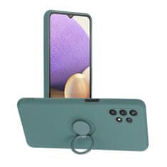 FORCELL Obal / kryt na Samsung Galaxy A32 5G zelený - Forcell Silicone RING Case