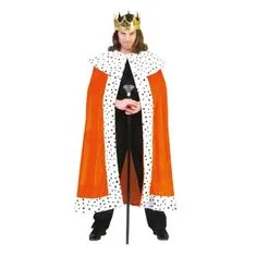 funny fashion Karnevalový kostým Král plášť oranžový