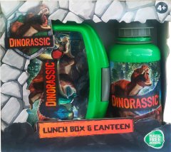 ToyCompany Svačinový set Dinosauři - Box na svačinu a Láhev na pití 400ml - II. jakost Barva: ORANŽOVÁ