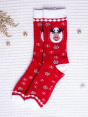 Star Socks Veselé ponožky Reindeer červená 35-38