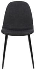 BHM Germany Jídelní židle Napier, textil, černá
