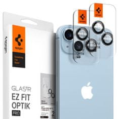 Spigen Ochrana fotoaparátu Spigen OPTIK.TR "EZ FIT" 2BALENÍ iPhone 14 6.1" / 14 PLUS 6.7" Black