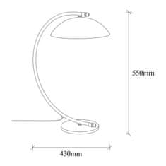 ASIR GROUP ASIR Stolní lampa SIVANI černá zlatá