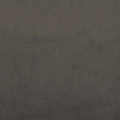 Greatstore Taštičková matrace tmavě šedá 140 x 200 x 20 cm samet