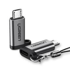 shumee Adaptér USB-C na micro USB – šedý