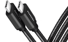 AXAGON kabel, USB-C na USB-C 3.2, 1,5m, PD 60W, črn (BUCM3-CM15AB)