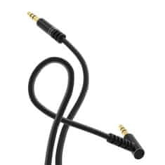 DUDAO úhlový kabel AUX mini jack 3,5 mm kabel - 1 m - Bílá KP26482